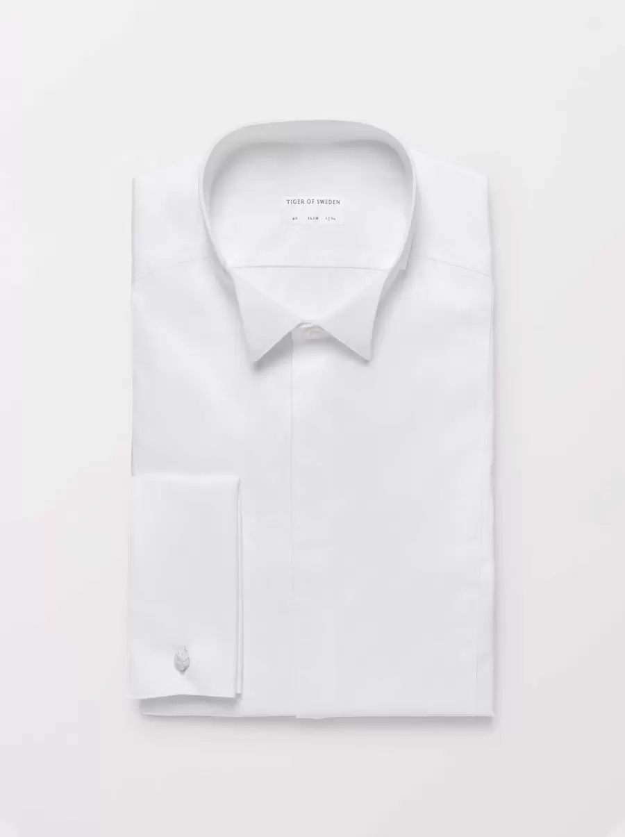 Tiger Of Sweden Bolin Smoking-Hemd Herren Produktstandard Pure White Hemden - 1