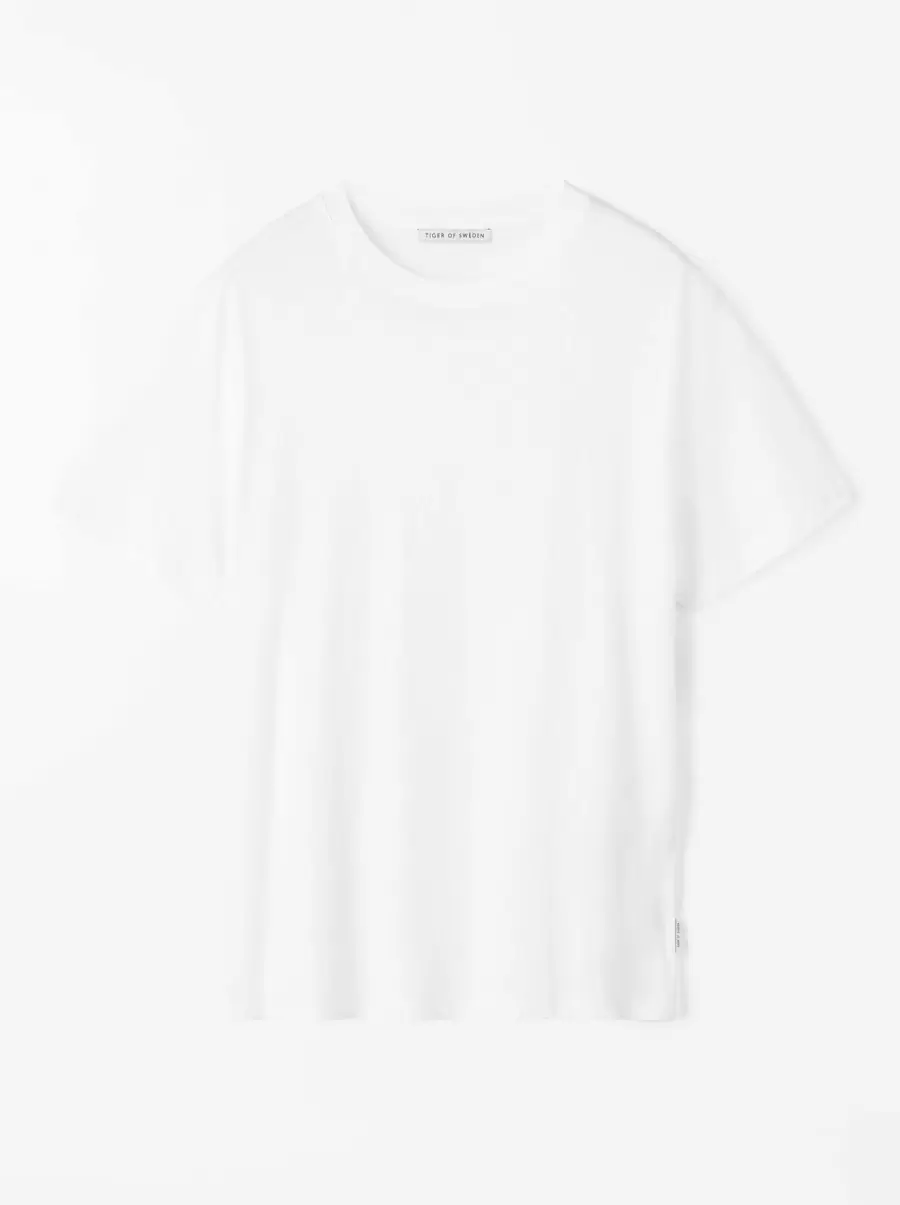 Herren Tiger Of Sweden T-Shirts Preis Bright White Dillan T-Shirt - 1