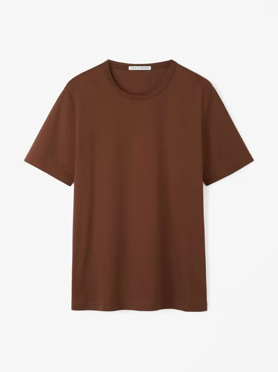 Olaf T-Shirt Tiger Of Sweden T-Shirts Golden Brown Herren Geschäft - 1