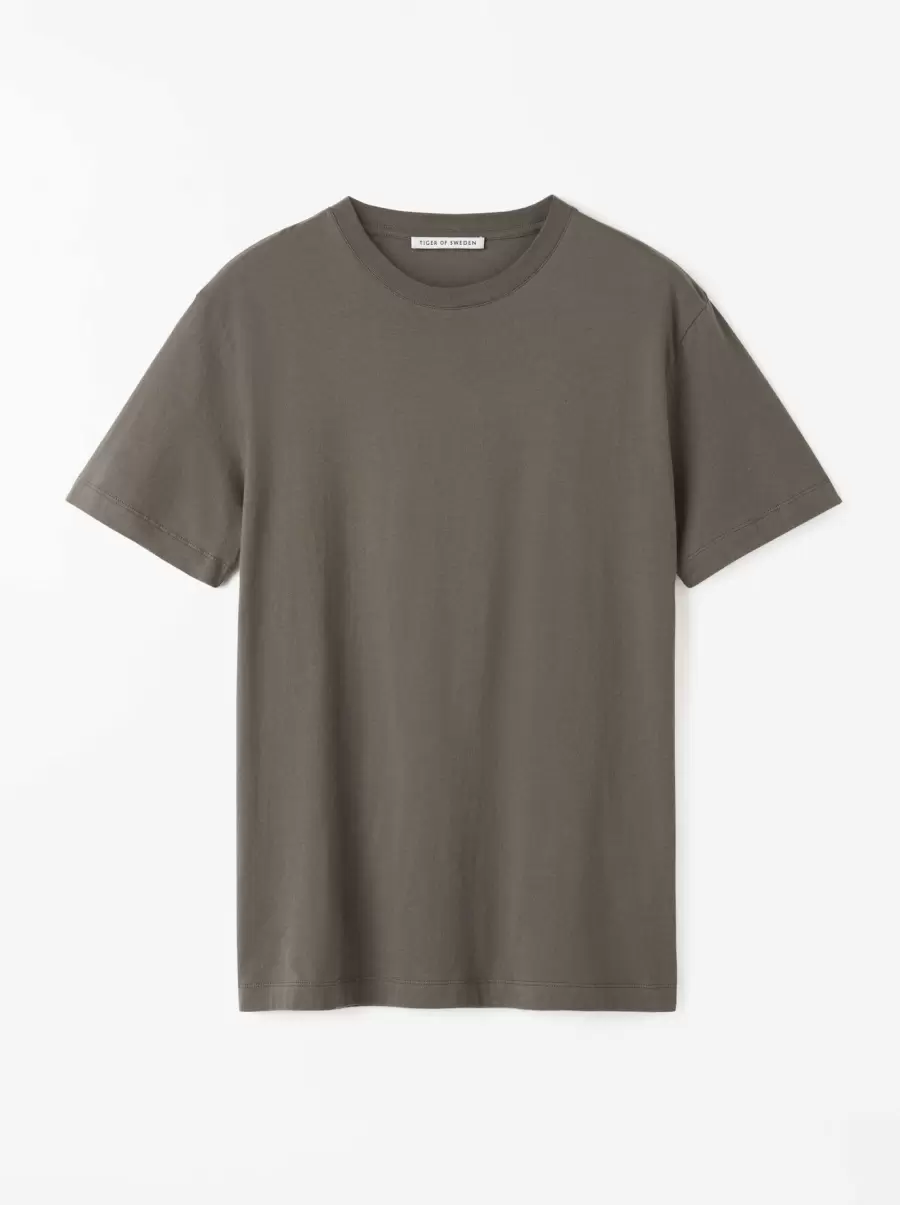 Herren Kosten Dillan T-Shirt Dark Stone T-Shirts Tiger Of Sweden - 1