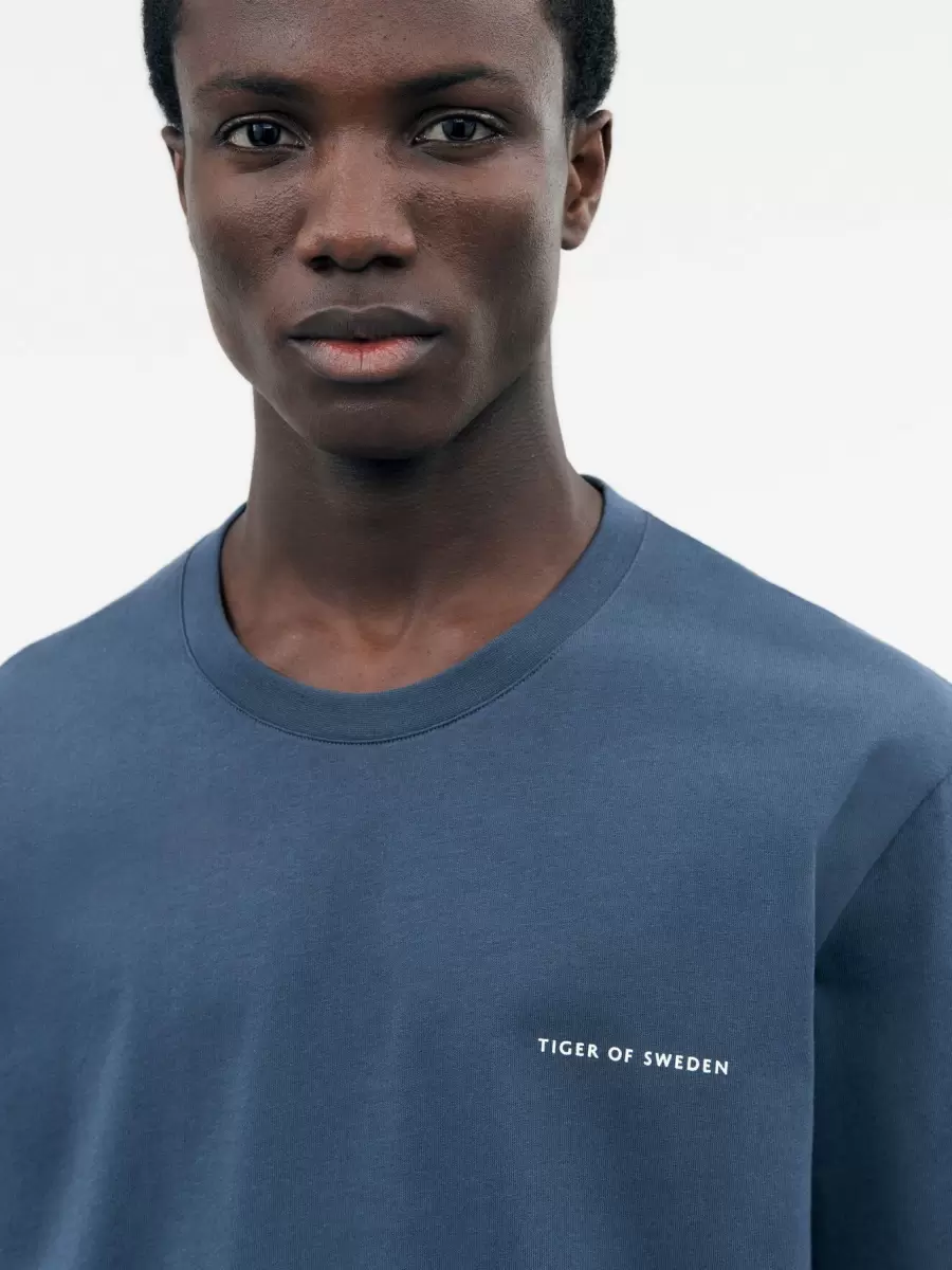 T-Shirts Teal Blue Herren Produktverbesserung Pro T-Shirt Tiger Of Sweden - 4