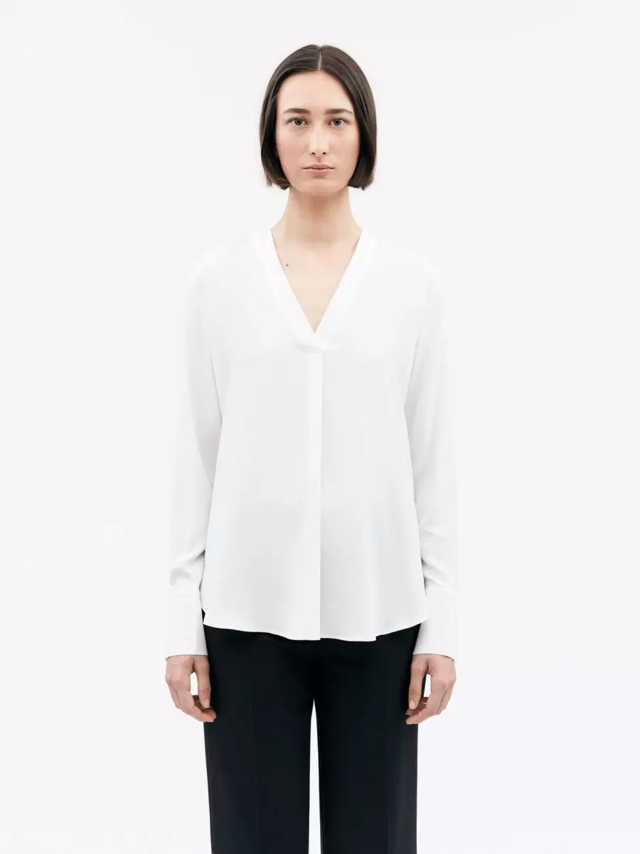 Tiger Of Sweden Damen Ästhetik Kasia Shirt Pure White Tops - 3