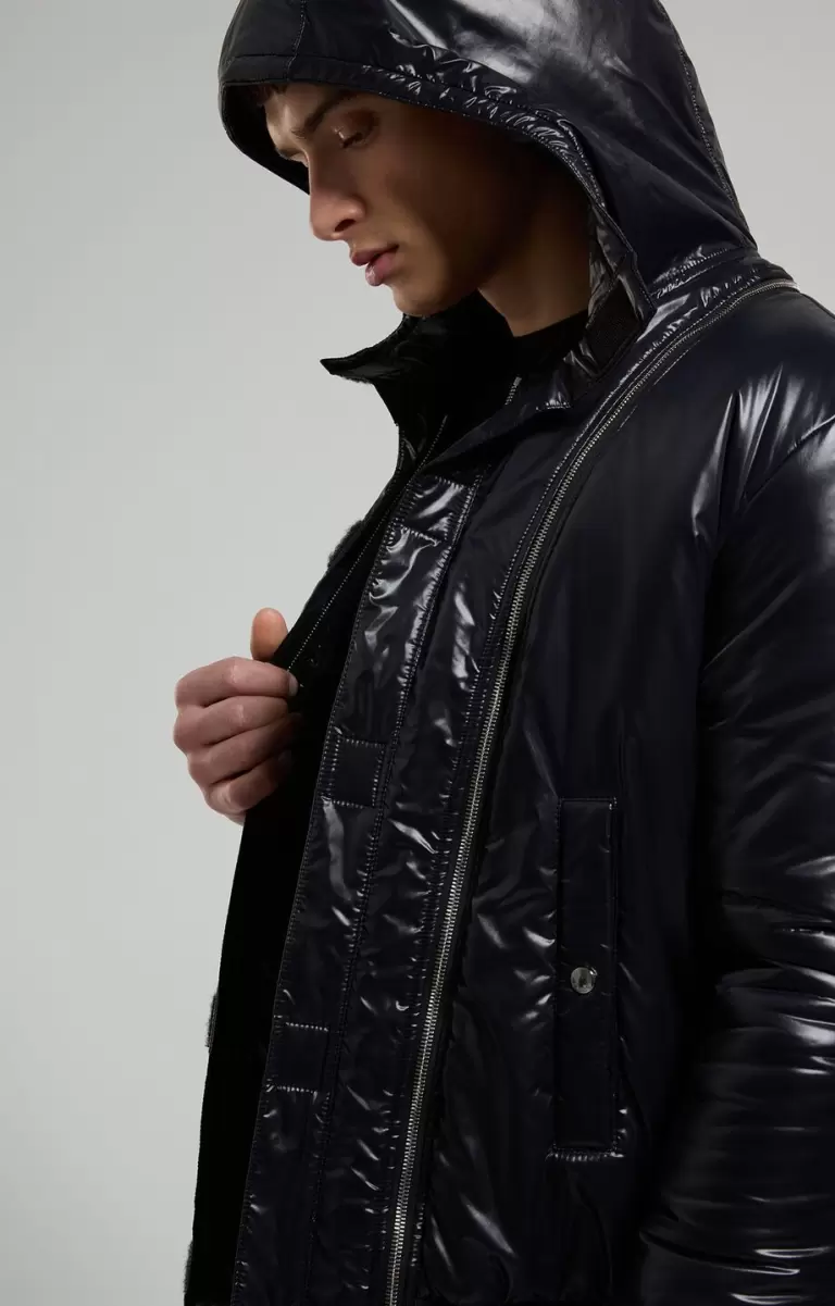 Mann Jacken & Blazer Black Men's Jacket With Removable Insert Bikkembergs