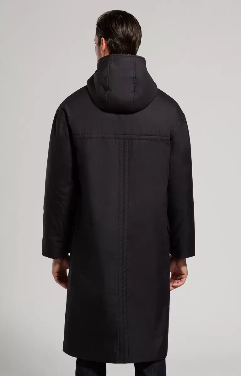 Bikkembergs Jacken & Blazer Black Mann Sherpa Lined Men's Coat - 2