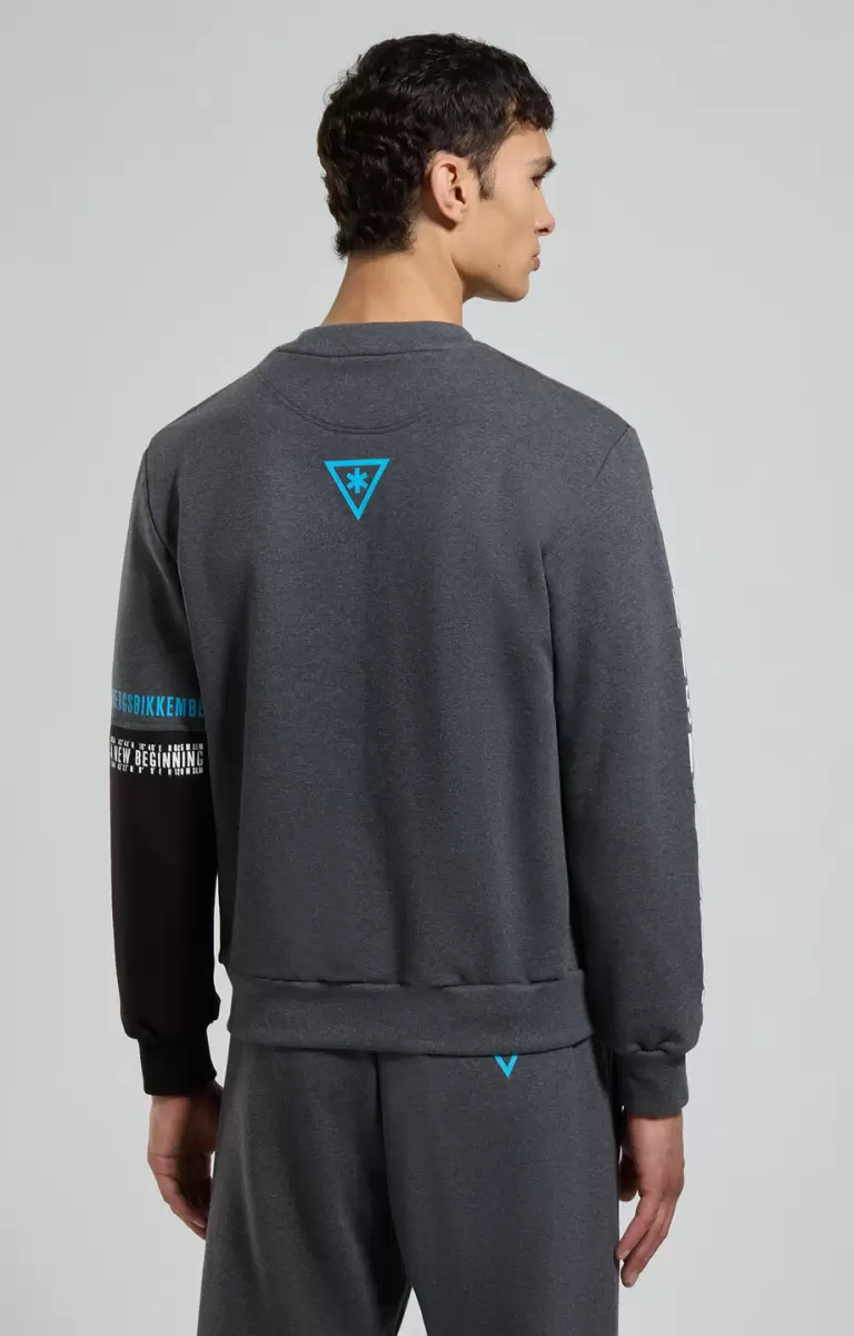 Bikkembergs Dark Shadow Men's Sweatshirt With Seaport Print Trainingsanzüge Mann - 2