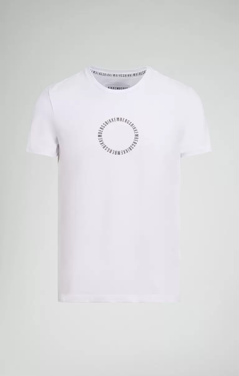 Bikkembergs Mann White T-Shirts Printed Back Men's T-Shirt - 1