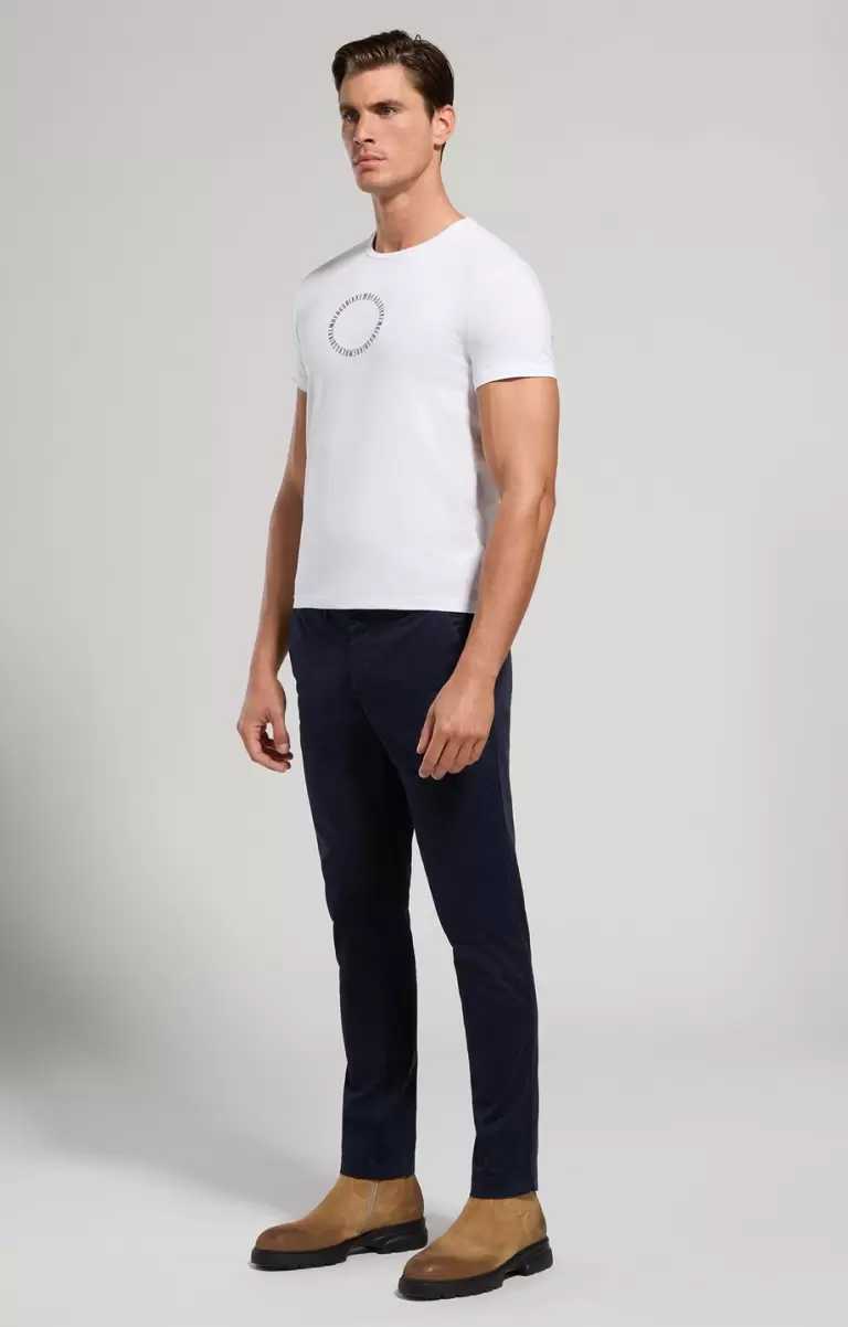 Bikkembergs Mann White T-Shirts Printed Back Men's T-Shirt - 3