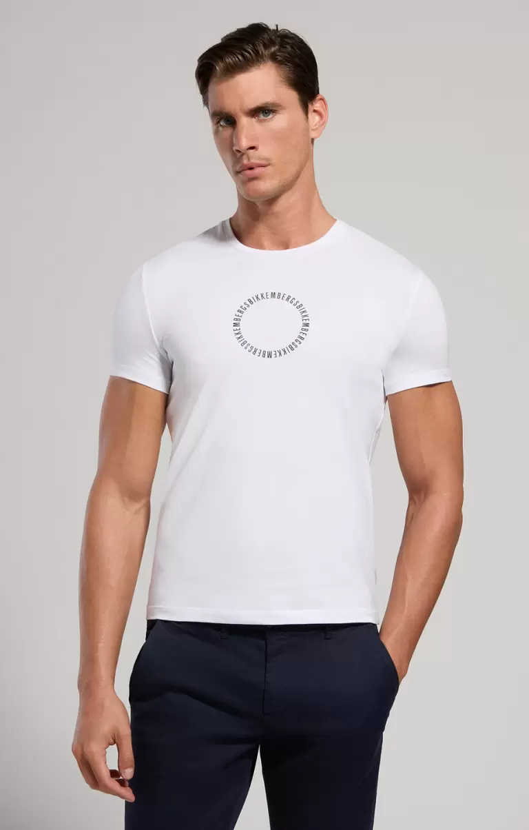 Bikkembergs Mann White T-Shirts Printed Back Men's T-Shirt - 4