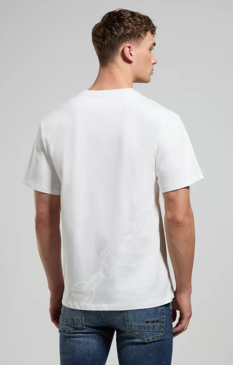 Vanilla Ice T-Shirts Men's T-Shirt With Chain Print Mann Bikkembergs - 2
