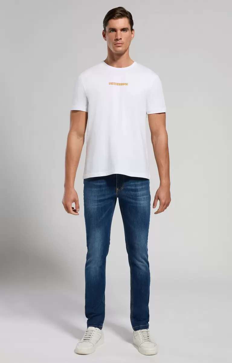 White T-Shirts Bikkembergs Men's T-Shirt With Gamer Print Mann - 3