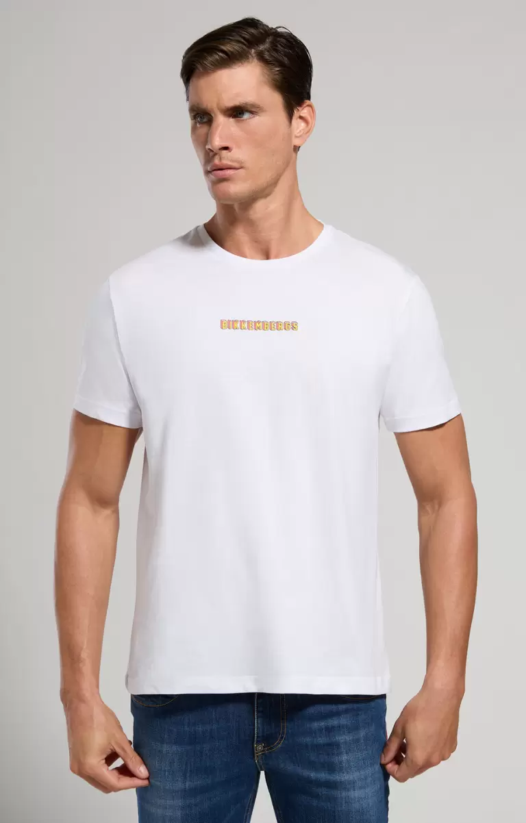 White T-Shirts Bikkembergs Men's T-Shirt With Gamer Print Mann - 4