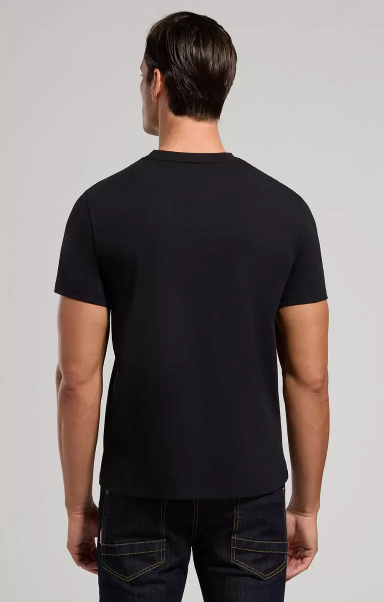 T-Shirts Mann Men's Print T-Shirt Bikkembergs Black - 2