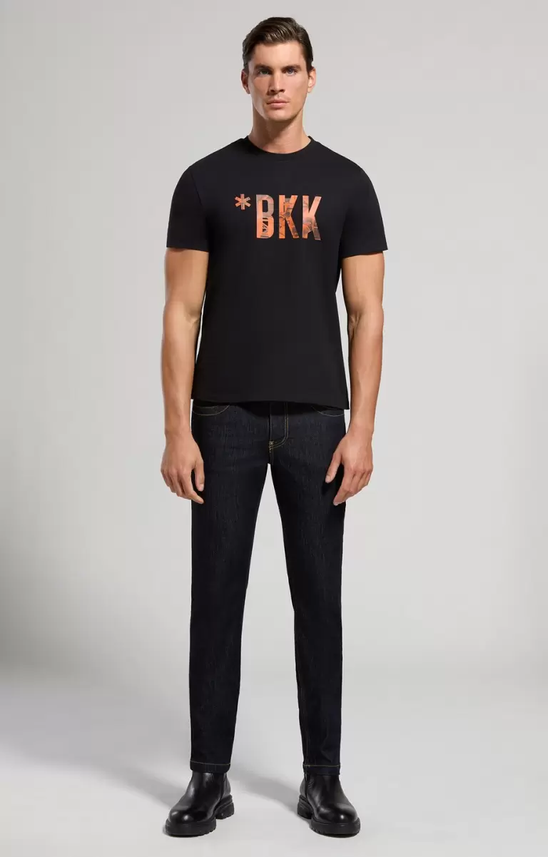T-Shirts Mann Men's Print T-Shirt Bikkembergs Black - 3