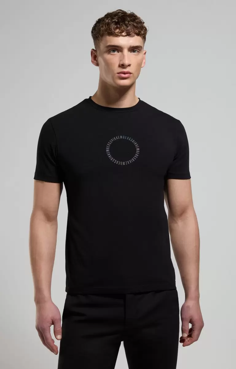 Mann Black Printed Back Men's T-Shirt T-Shirts Bikkembergs - 4