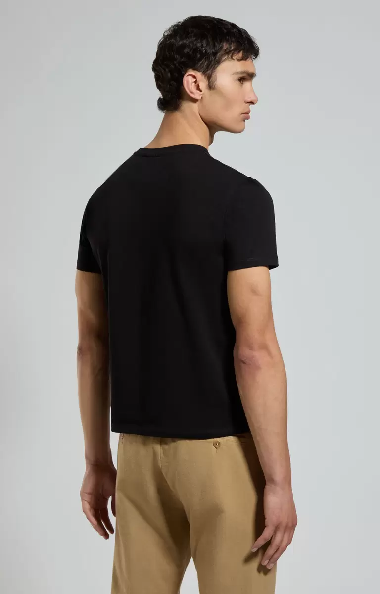 Bikkembergs Men's T-Shirt With Applique T-Shirts Mann Black - 2