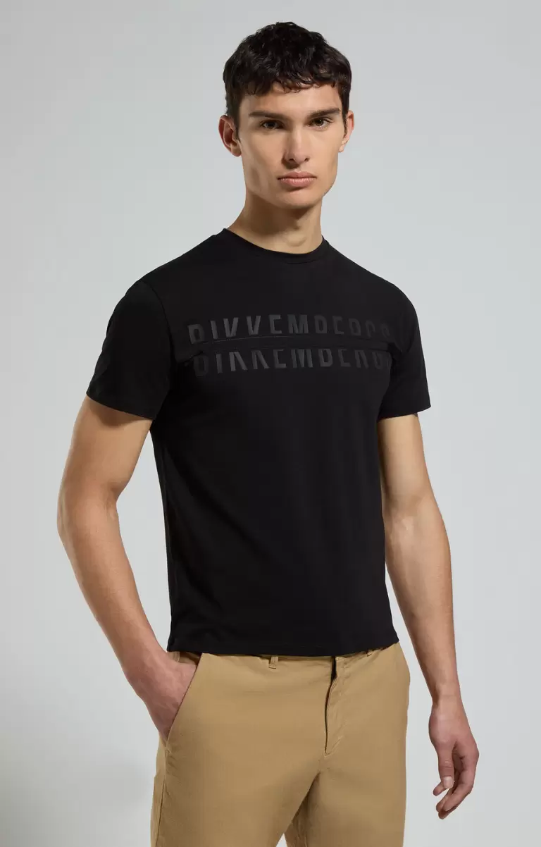 Bikkembergs Men's T-Shirt With Applique T-Shirts Mann Black - 4