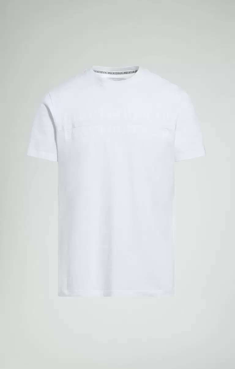 Men's T-Shirt With Applique T-Shirts Bikkembergs Mann White - 1