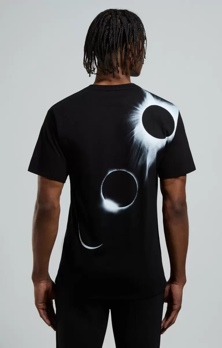 Men's Print T-Shirt Black Bikkembergs Mann T-Shirts - 2