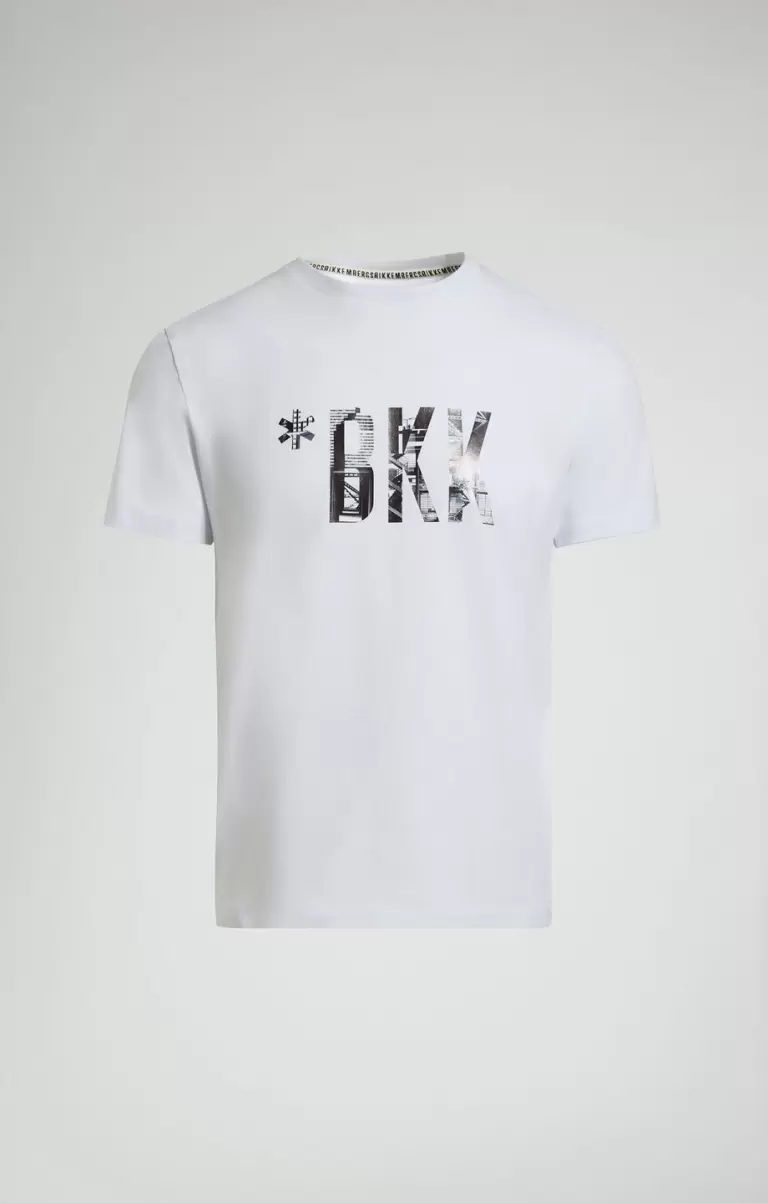 Mann Bikkembergs T-Shirts White Men's Print T-Shirt - 1