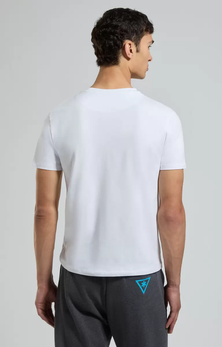 Mann Bikkembergs T-Shirts White Men's Print T-Shirt - 2