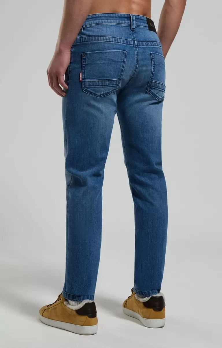 Blue Denim Slim Fit Men's Jeans Mann Jeans Bikkembergs - 2