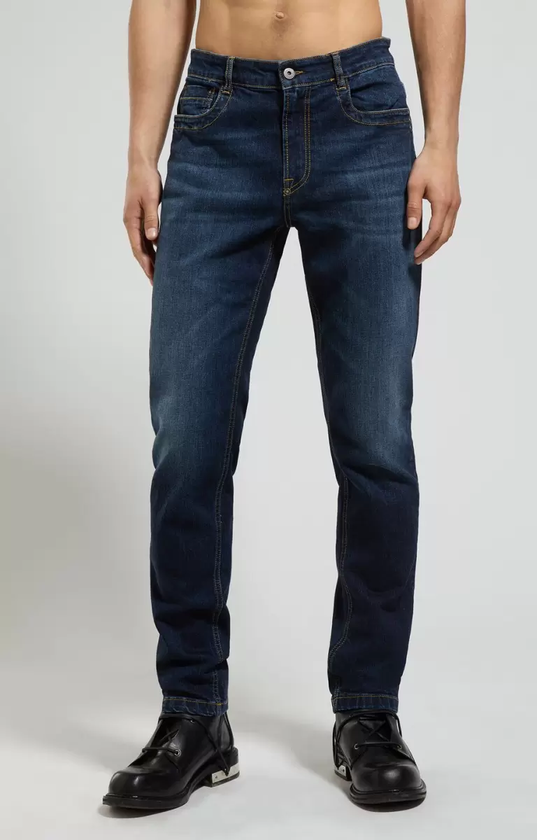 Mann Blue Denim Bikkembergs Men's Slim Fit Jeans Jeans - 4