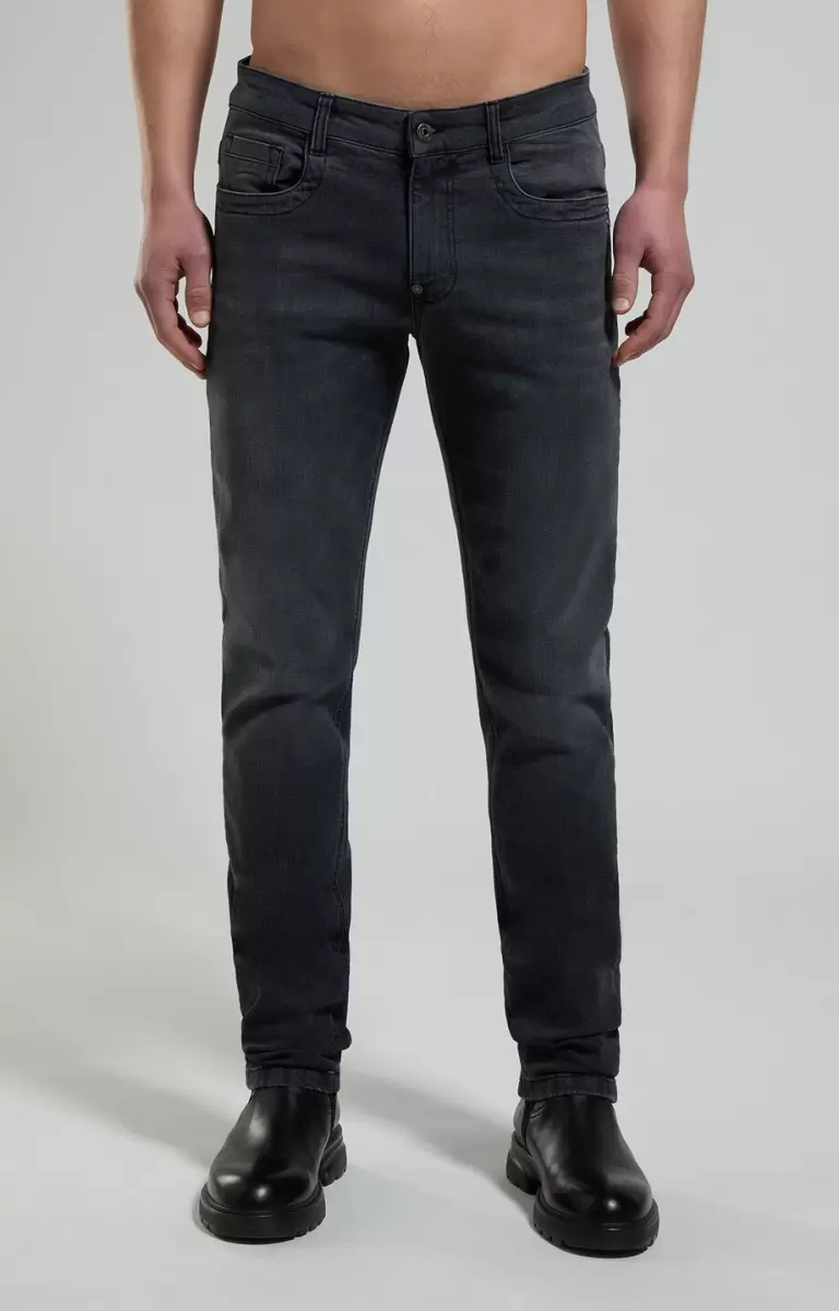 Mann Slim Fit Men's Jeans Bikkembergs Black Jeans - 4