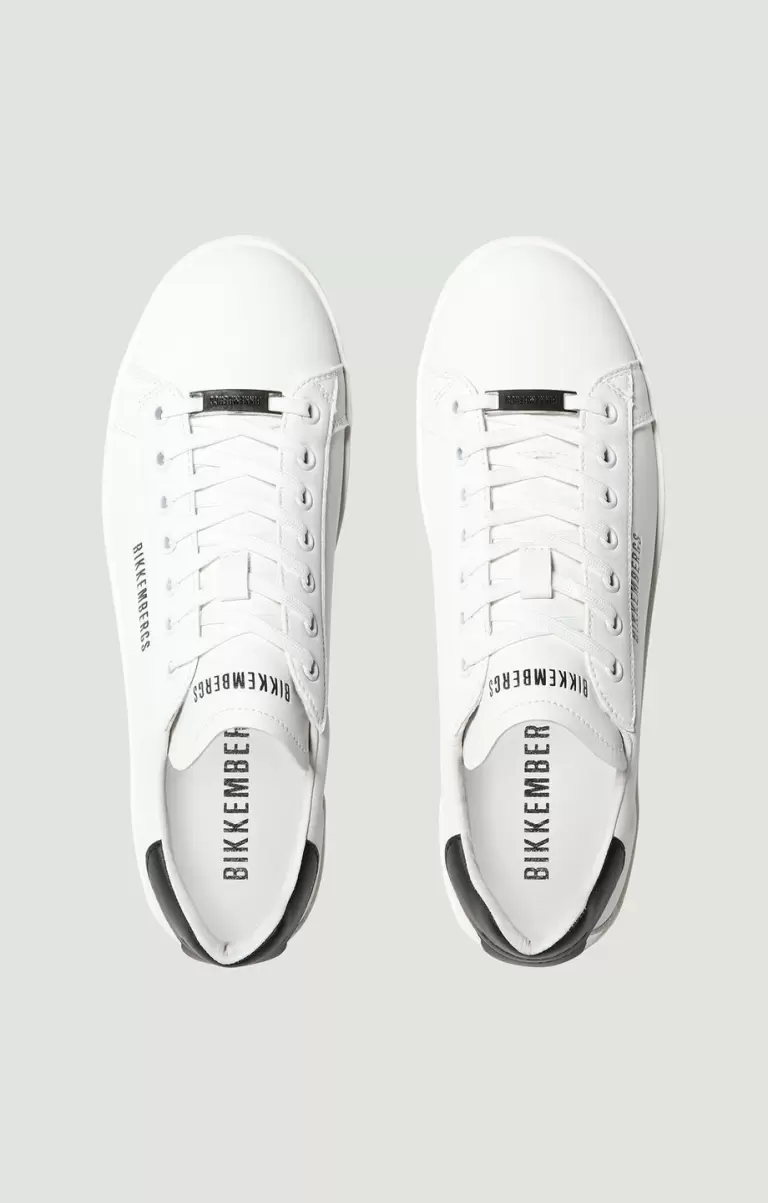 Bikkembergs Mann White/Black Sneakers Men's Sneakers - Recoba M - 3