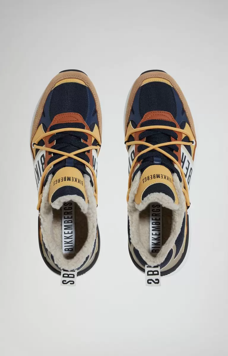 Sneakers Bikkembergs Dunga M Men's Sneakers Yellow/Blue/Brown Mann - 3