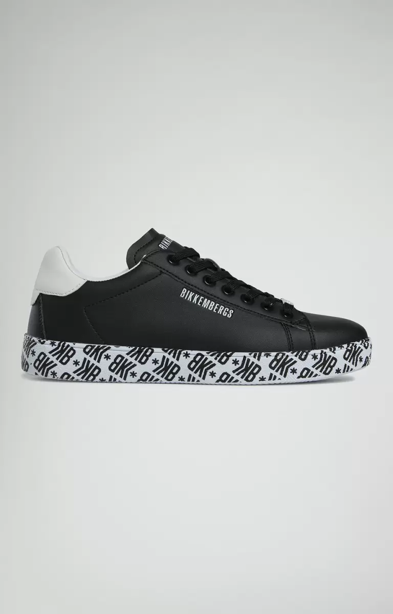 Sneakers Black/White Bikkembergs Mann Recoba M Men's Sneakers With Printed Sole - 1