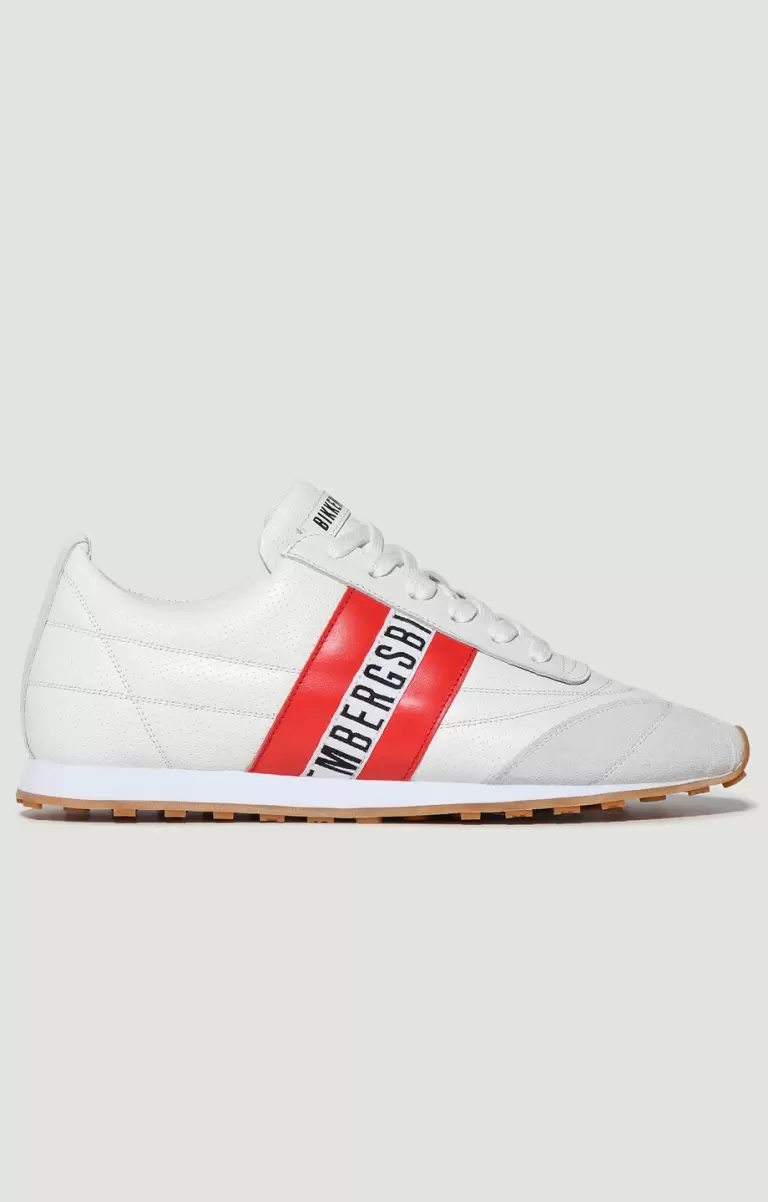 Mann Men's Sneakers Soccer Bikkembergs White/Red Sneakers - 1
