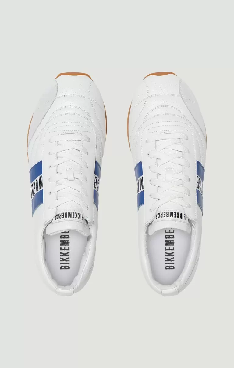 Bikkembergs Mann White/Blue Men's Sneakers Soccer Sneakers - 3