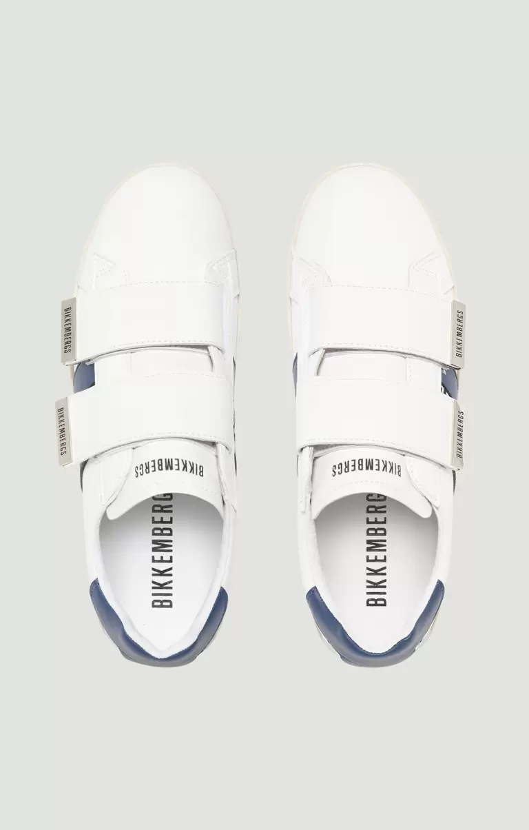 Men's Sneakers - Gb Man Sneakers White/Blue Mann Bikkembergs - 3