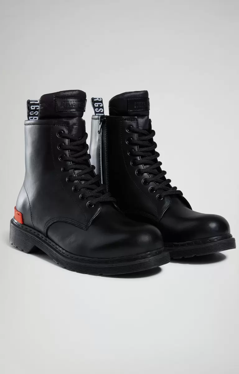 Comb Man Ankle Boots Mann Stiefel Bikkembergs Black
