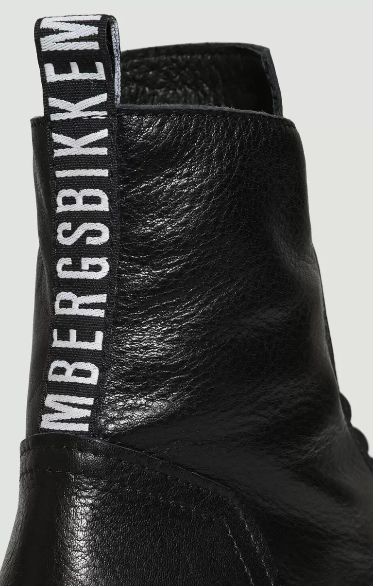 Mann Men's Leather Ankle Boots - Bik Man Bikkembergs Black Stiefel - 3