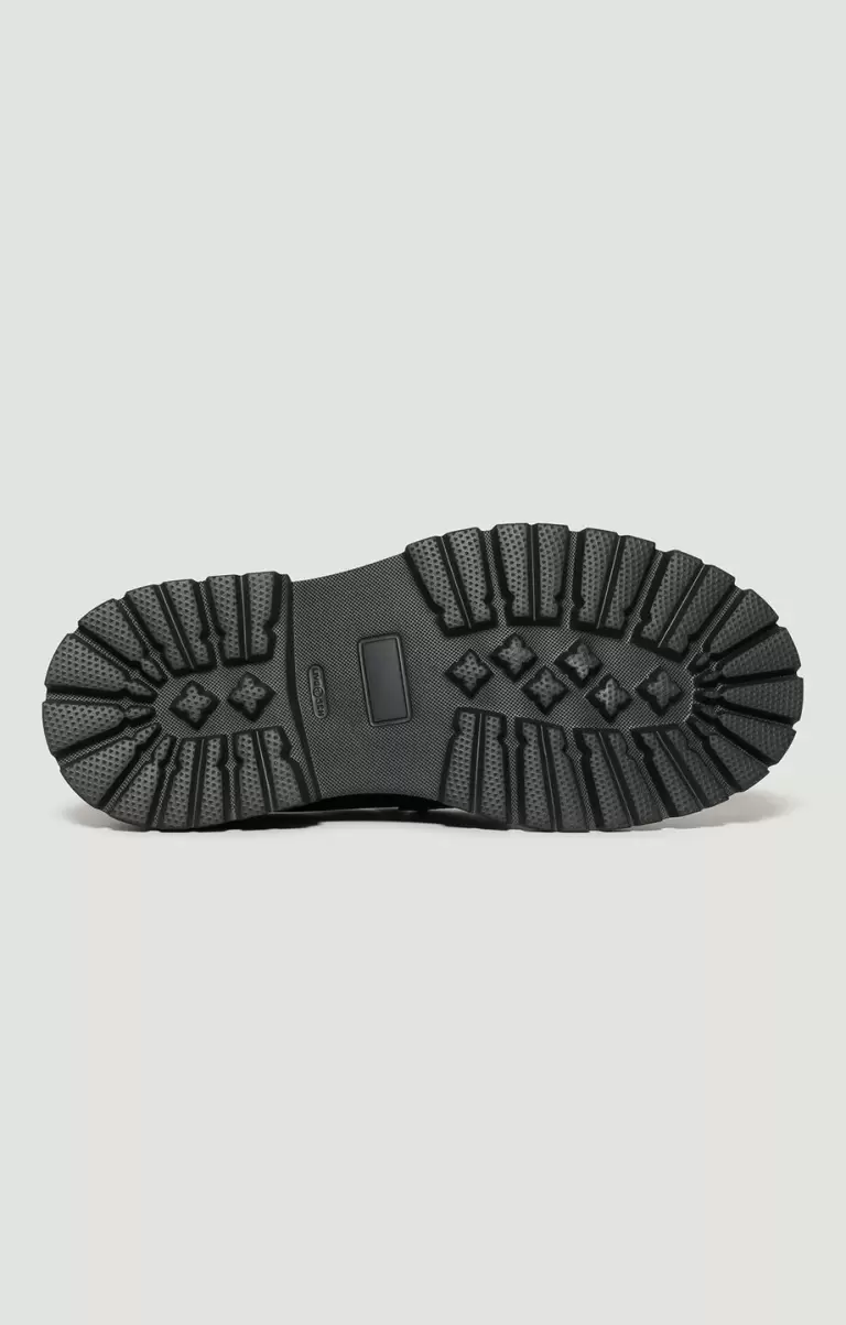 Mann Slip-On Schuhe Bikkembergs Leather Men's Mocassins - Chunky College Black - 2
