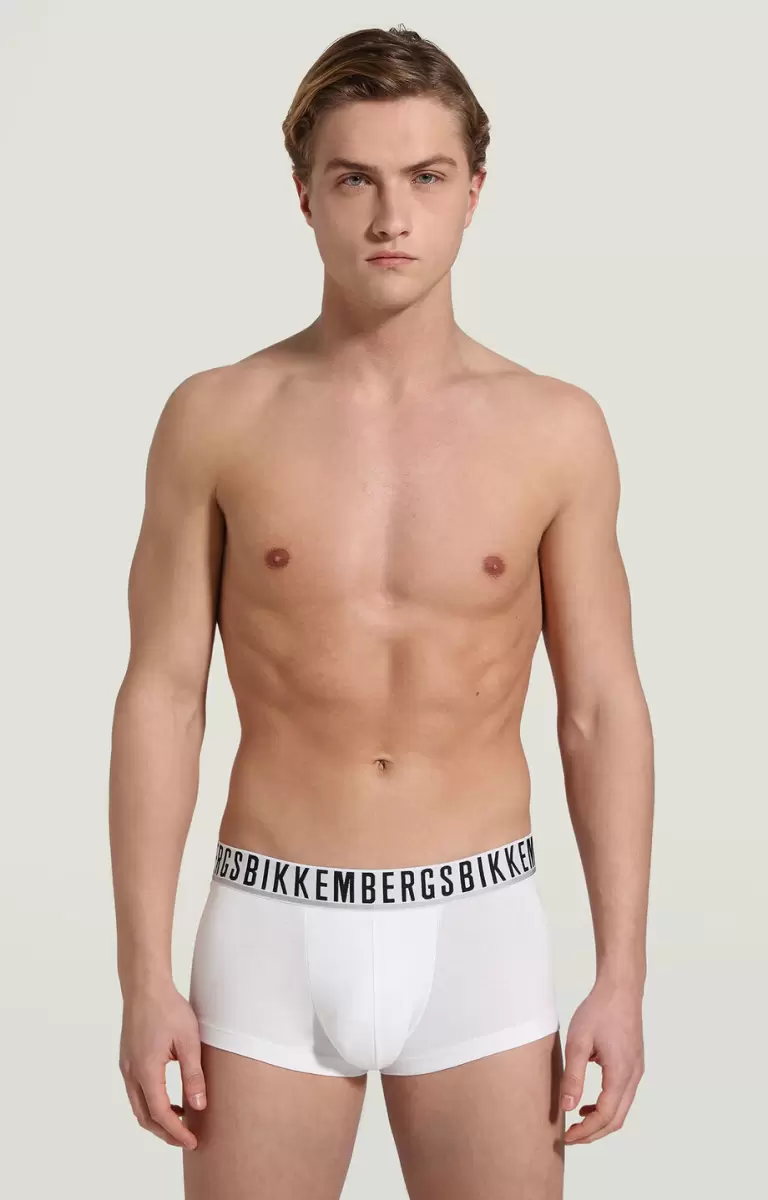 Bikkembergs White Mann 2-Pack Men's Boxer Briefs Boxershorts