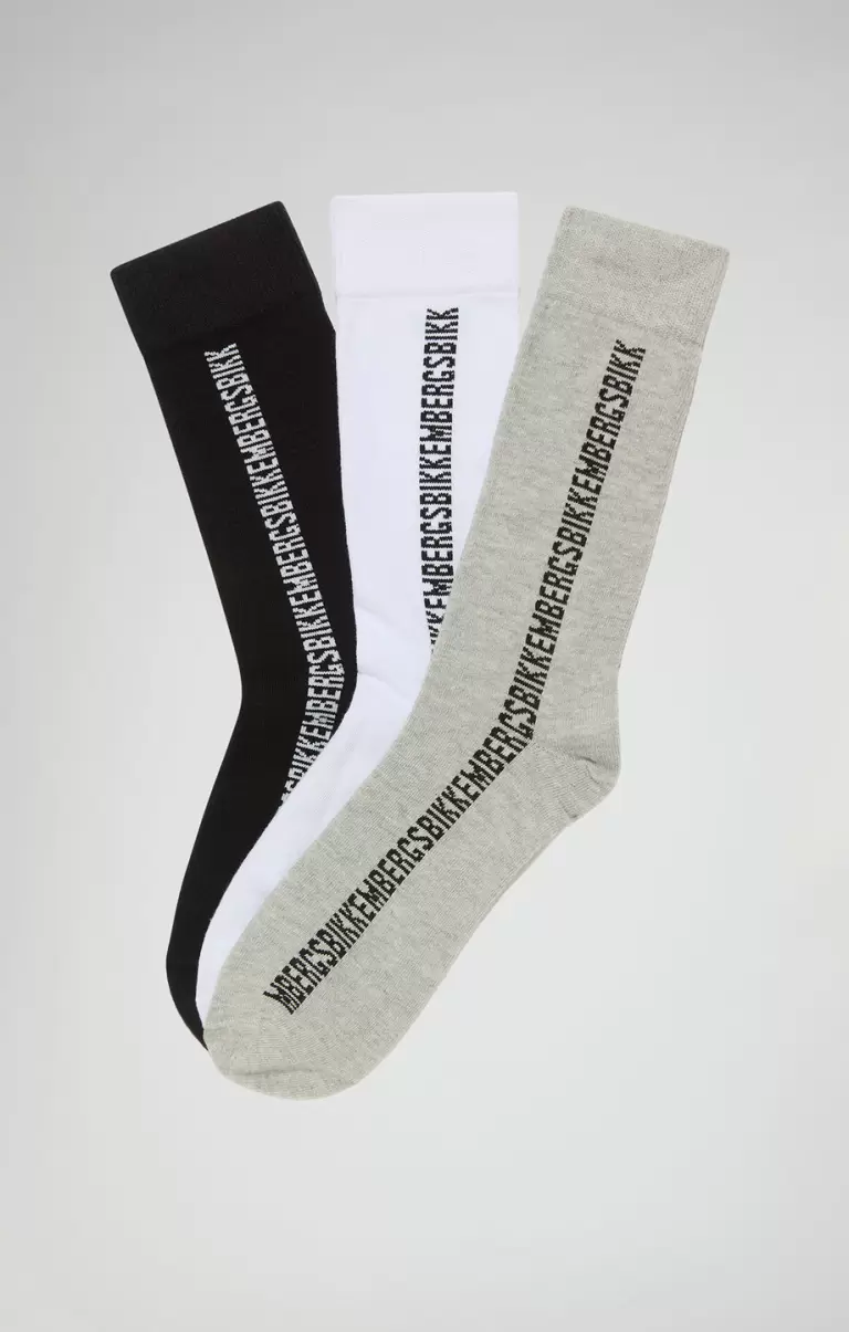Multicolor Bikkembergs 3-Pack Unisex Athletic Socks Mann Socken - 1