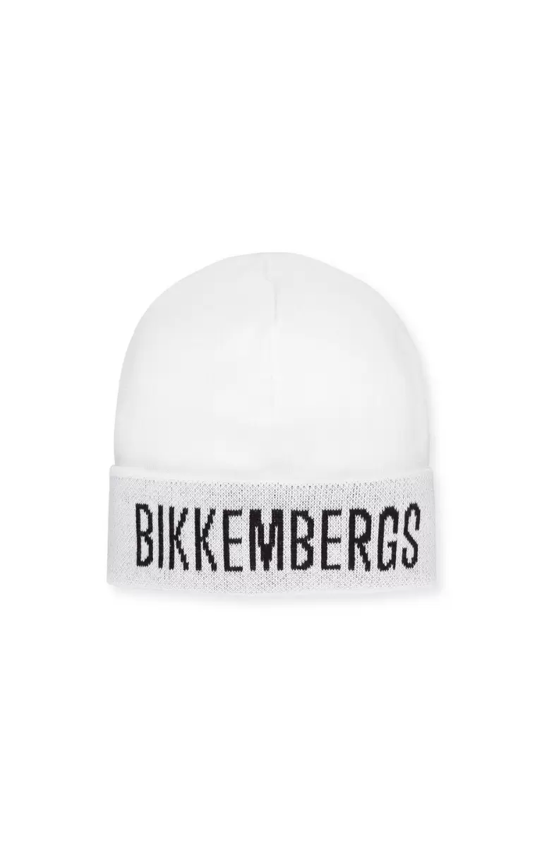 White Mütze Hat Logo Mann Bikkembergs