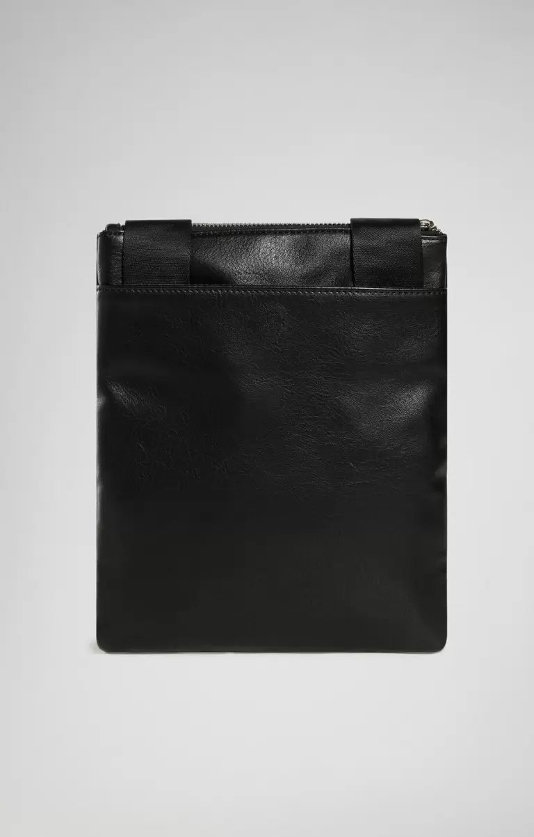 Bikkembergs Mann Eric Men's Flat Crossbody Bag Black Taschen - 1