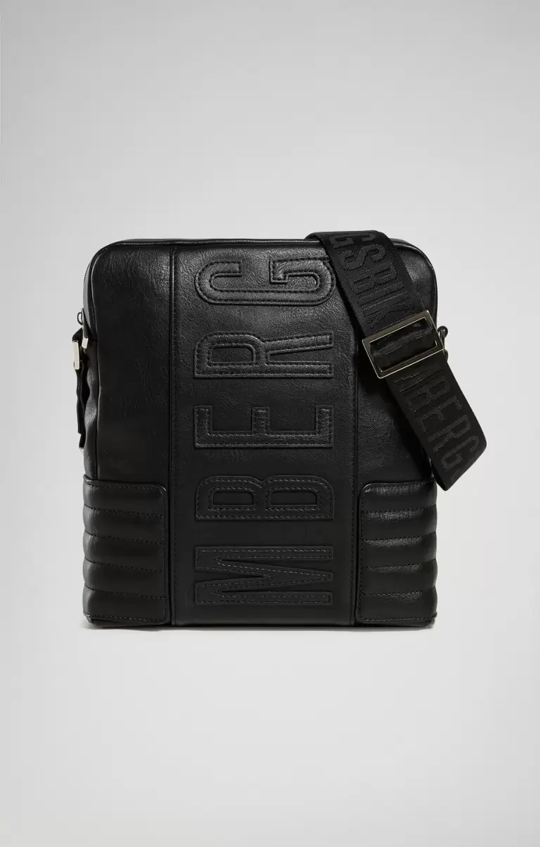 Black Taschen Eric Compact Men's Crossbody Bag Bikkembergs Mann