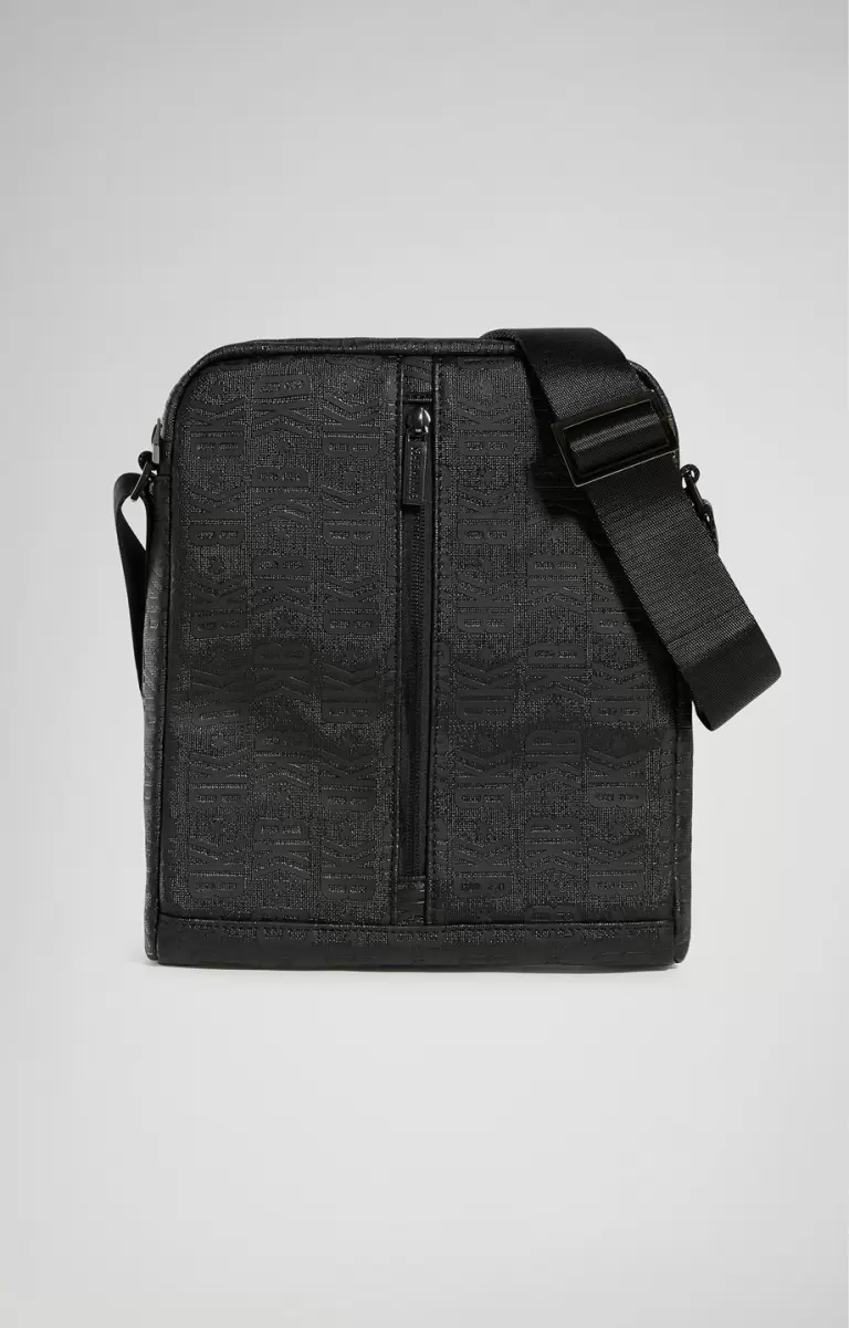 Bkk Star Compact Crossbody Bag Bikkembergs Black Taschen Mann