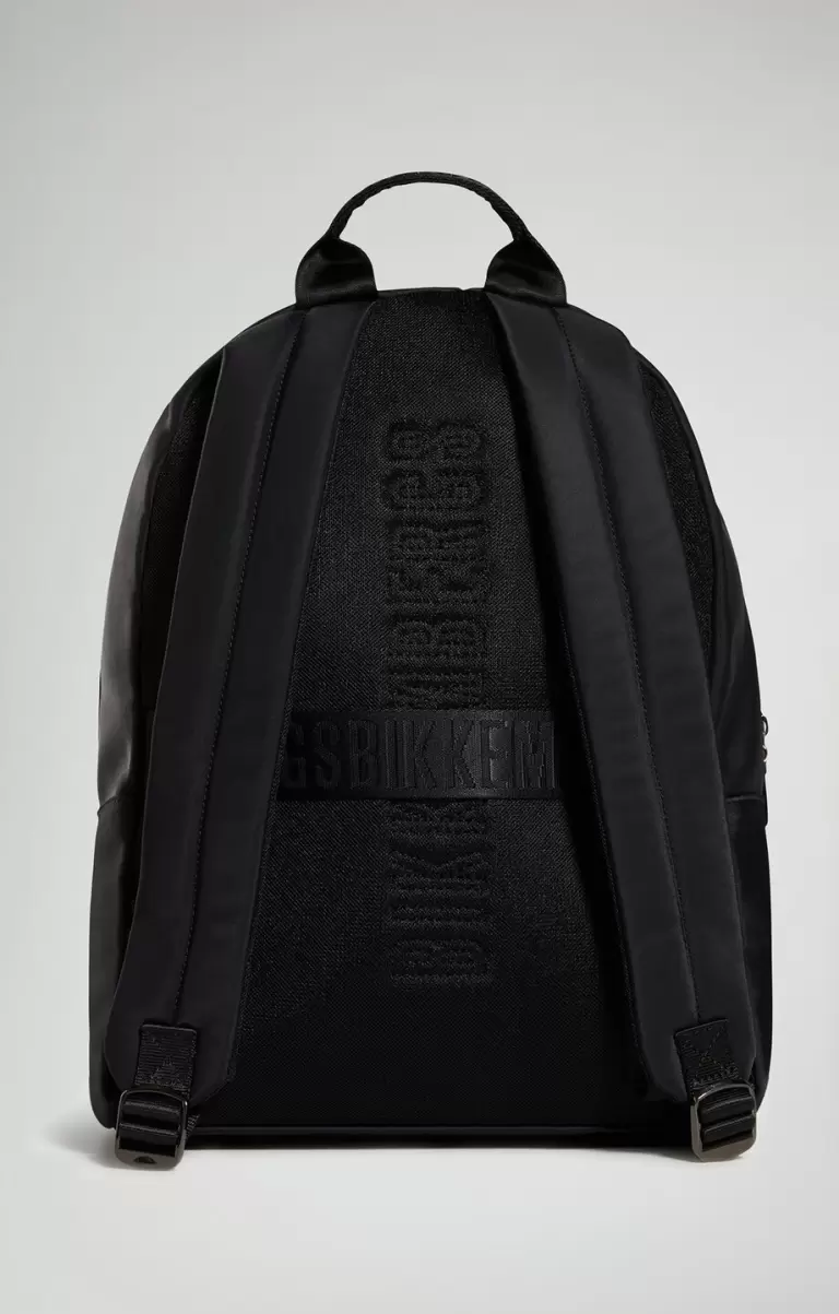 Mann Bikkembergs Black Men's Backpack Bkk-Star Print Rucksäcke - 1