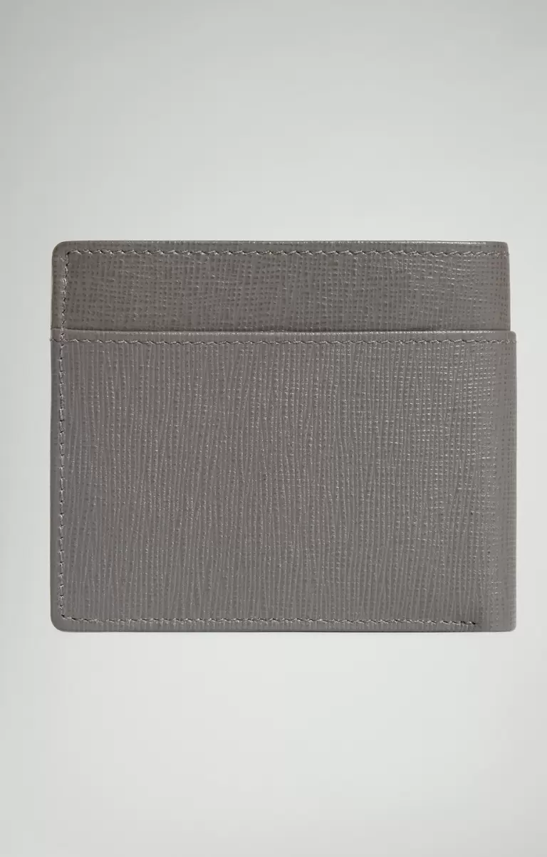 Geldbörsen Men's Wallet In Saffiano Leather Taupe Bikkembergs Mann - 1