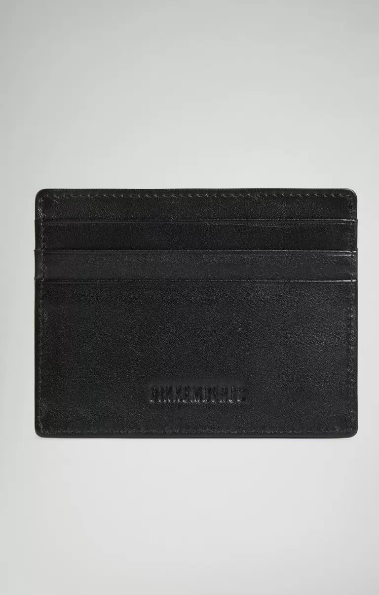 Mann Black Men's Leather Card Holder Bikkembergs Geldbörsen - 1
