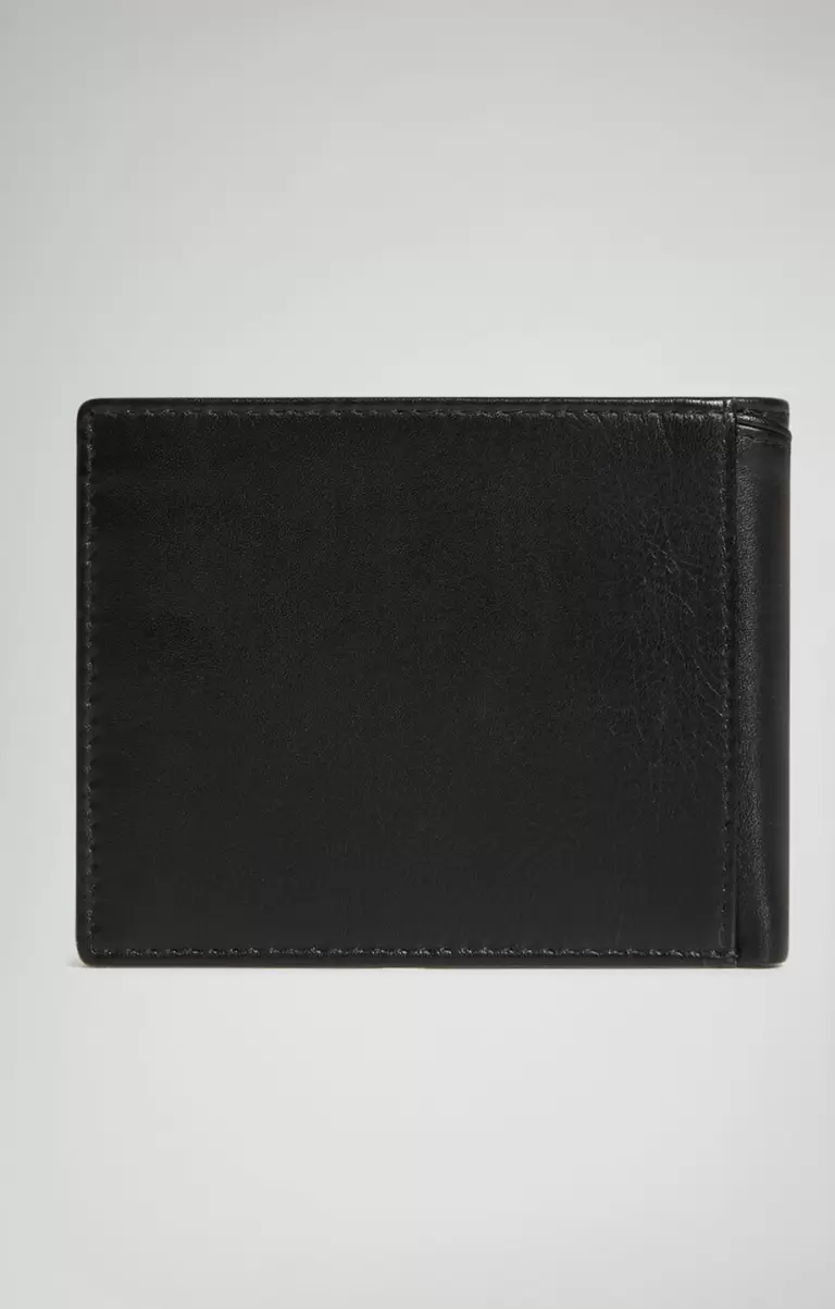 Men's Wallet With Embossed Logo Bikkembergs Black Mann Geldbörsen - 1