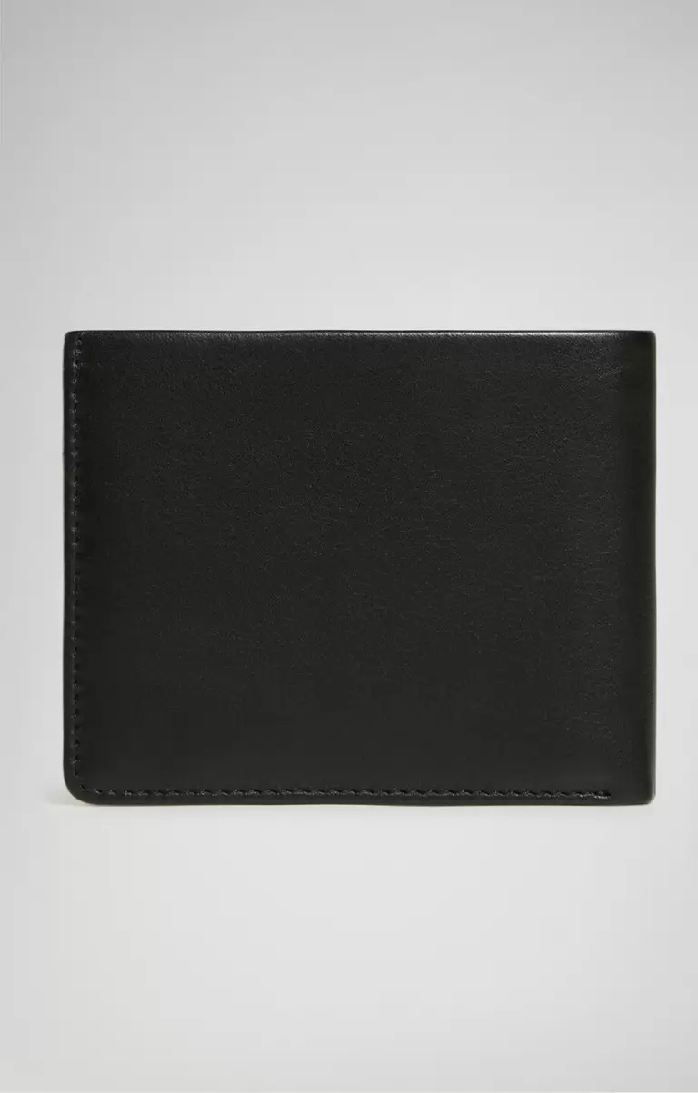 Black Men's Wallet With Embossed Logo Bikkembergs Geldbörsen Mann - 1