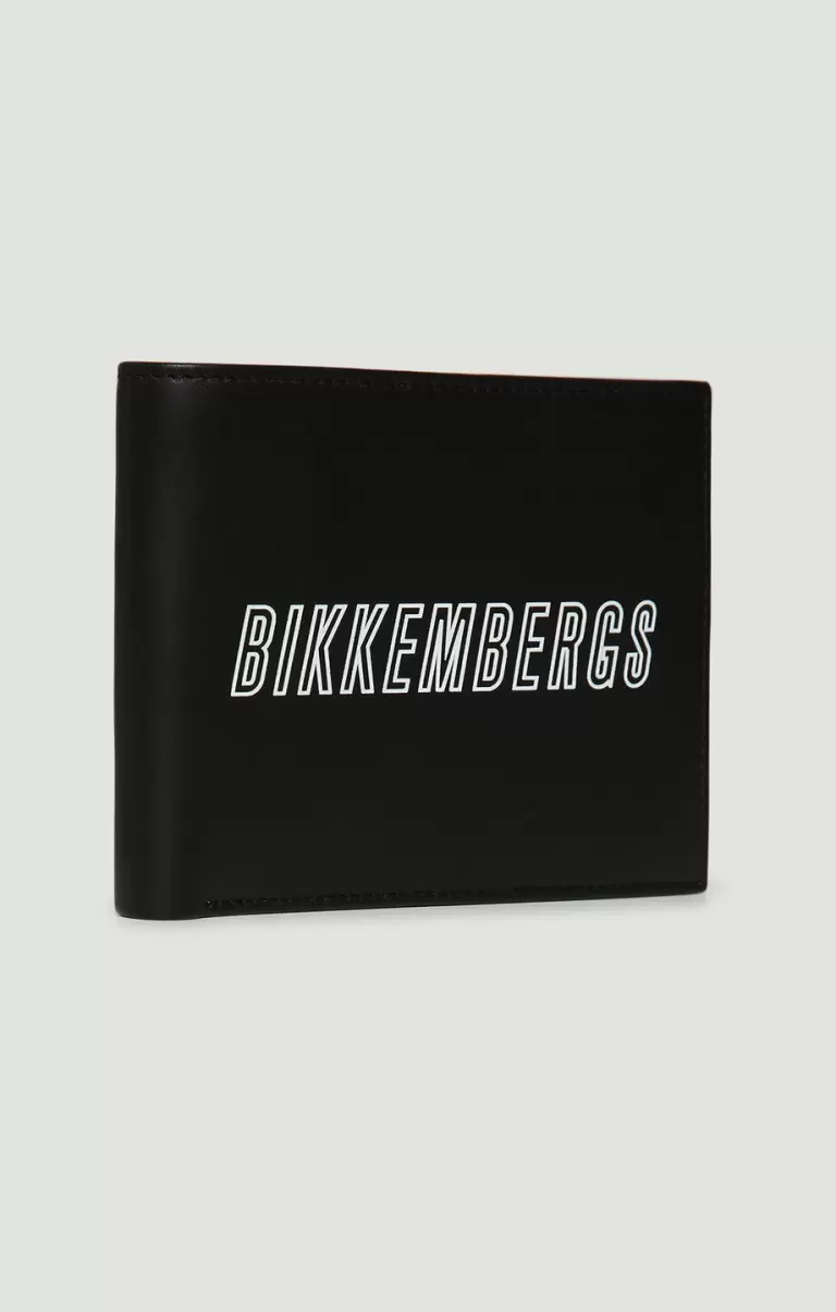 5-Card Rfid Men's Leather Wallet Geldbörsen Mann Black Bikkembergs - 1