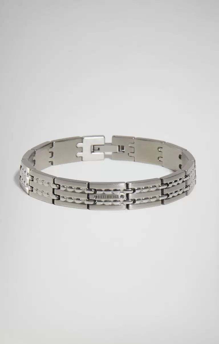 White Mann Bikkembergs Schmuck Input Men's Bracelet With Diamonds
