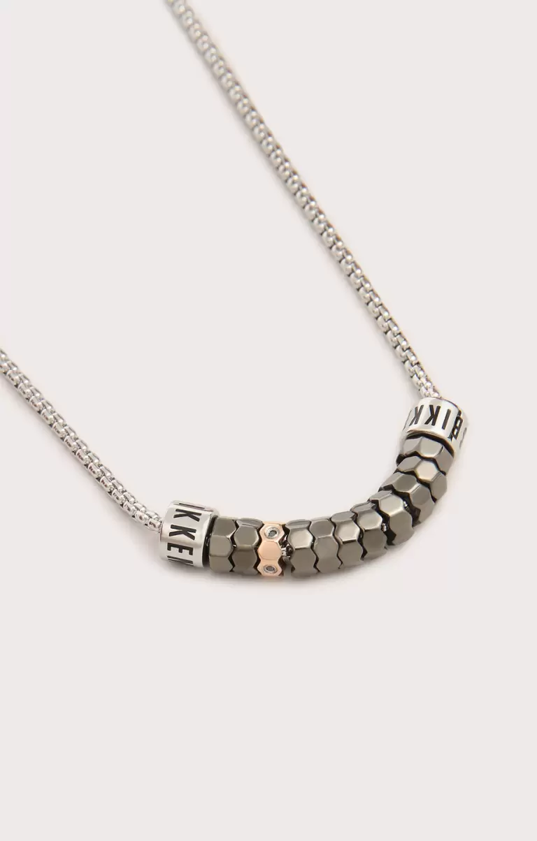 360 Bikkembergs Steel Necklace With Diamonds Schmuck Mann - 1